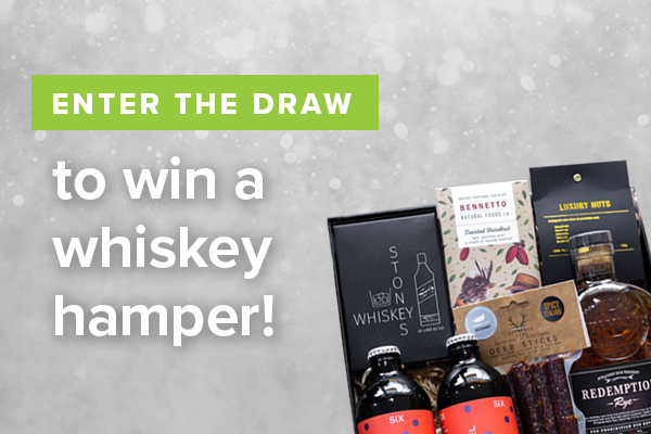 Enter the draw to win a whiskey hamper!