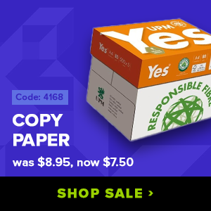 Shop copy paper sale - now just $7.20