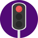 Red Covid traffic light