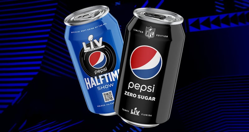 Pepsi 2021 Super Bowl cans