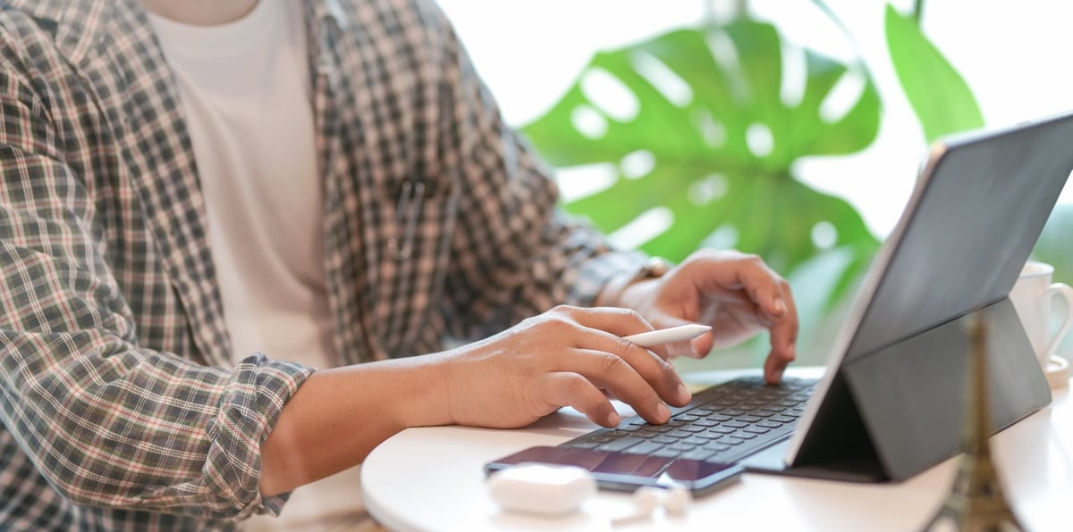 Man working from home