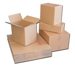 Different sized packaging boxes