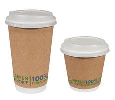 Green choice cups from Primepac