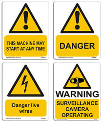 Primepac warning signs for building and construction