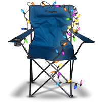 Folding Chair with Christmas decorations